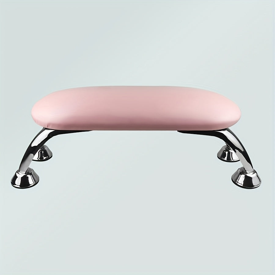 Nail Armrest Hand Pillow Detachable Non-Slip Wrist Rest Cushion for Nail Technicians - Foldable Portable Manicure Support for Salon & Home Use, Available in Pink Black White