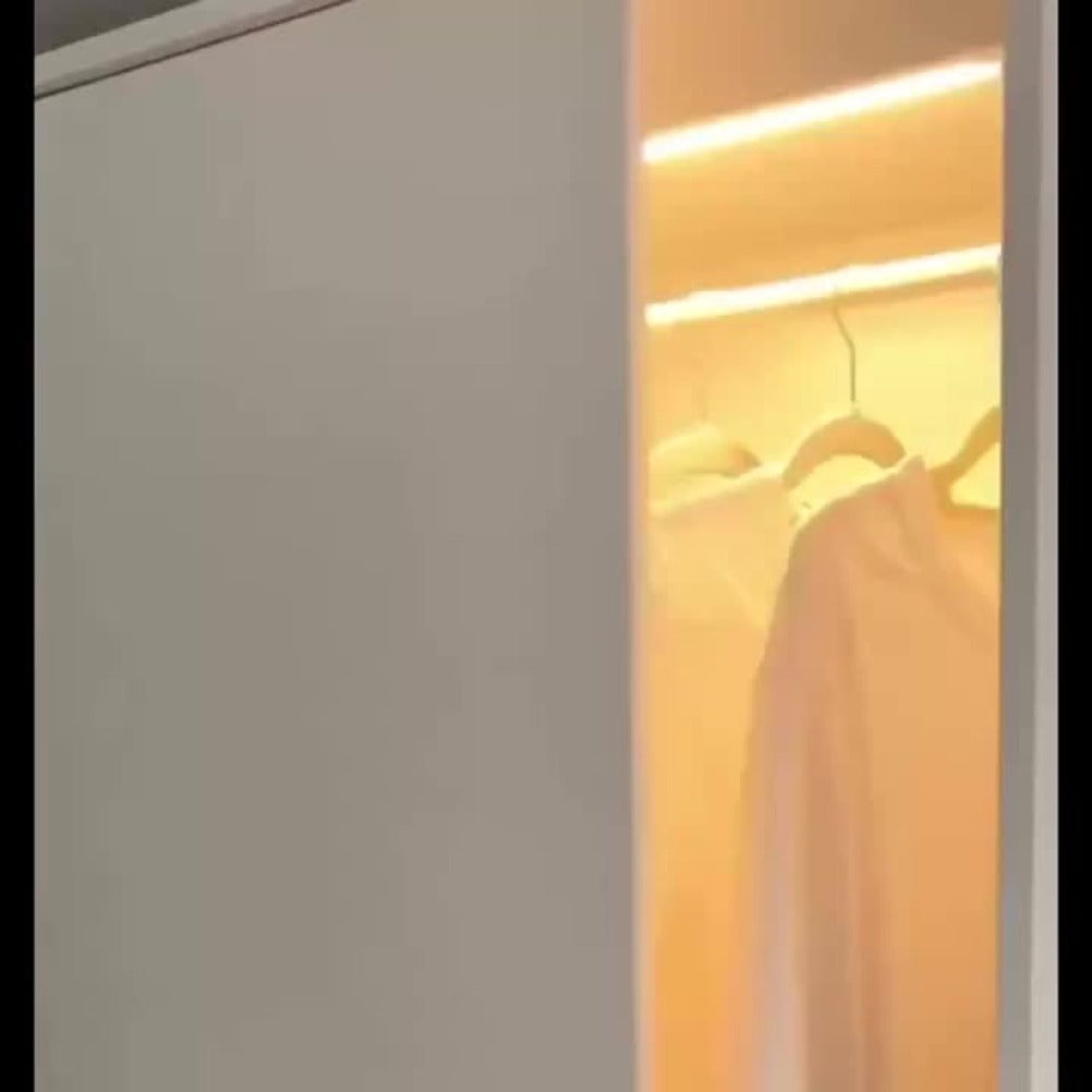 Under Cabinet Lights Motion Sensor 12 Pack USB Rechargeable Wireless Magnetic LED Night Light - 3 Modes Dimmable for Kitchen Wardrobe Closet Stairs Bedroom Bathroom Indoor - 10cm 20cm 30cm