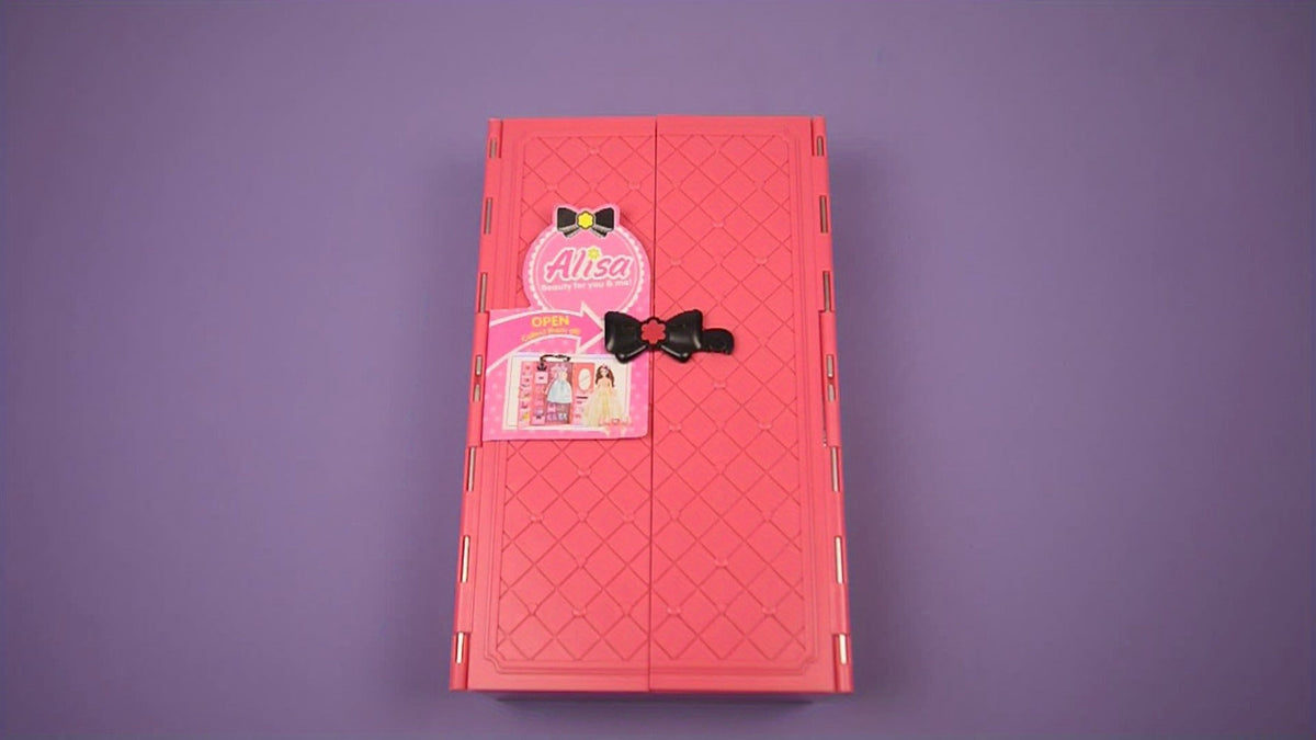 105-Piece Rose Doll Closet Playset for 11.5-Inch Fashion Dolls