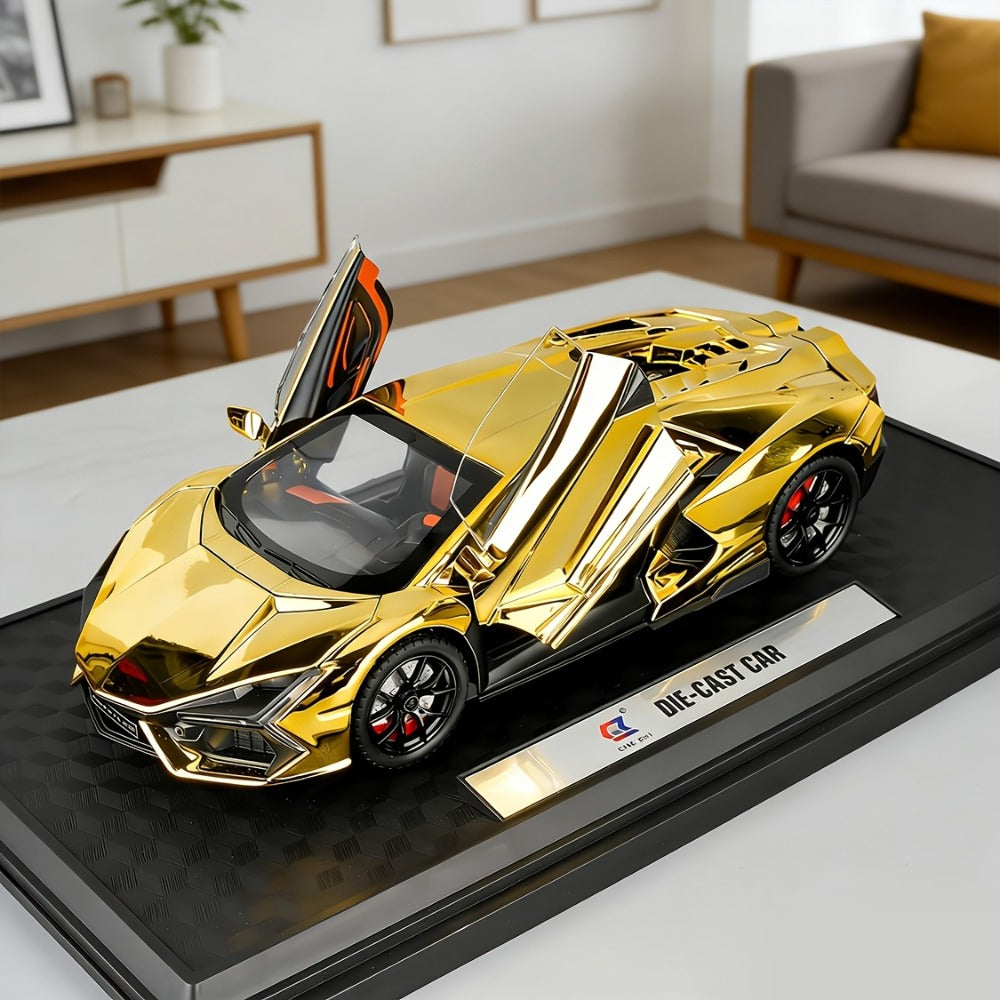 Die-Cast Sports Car Display Model, 1:24 Scale with 8 Style Options