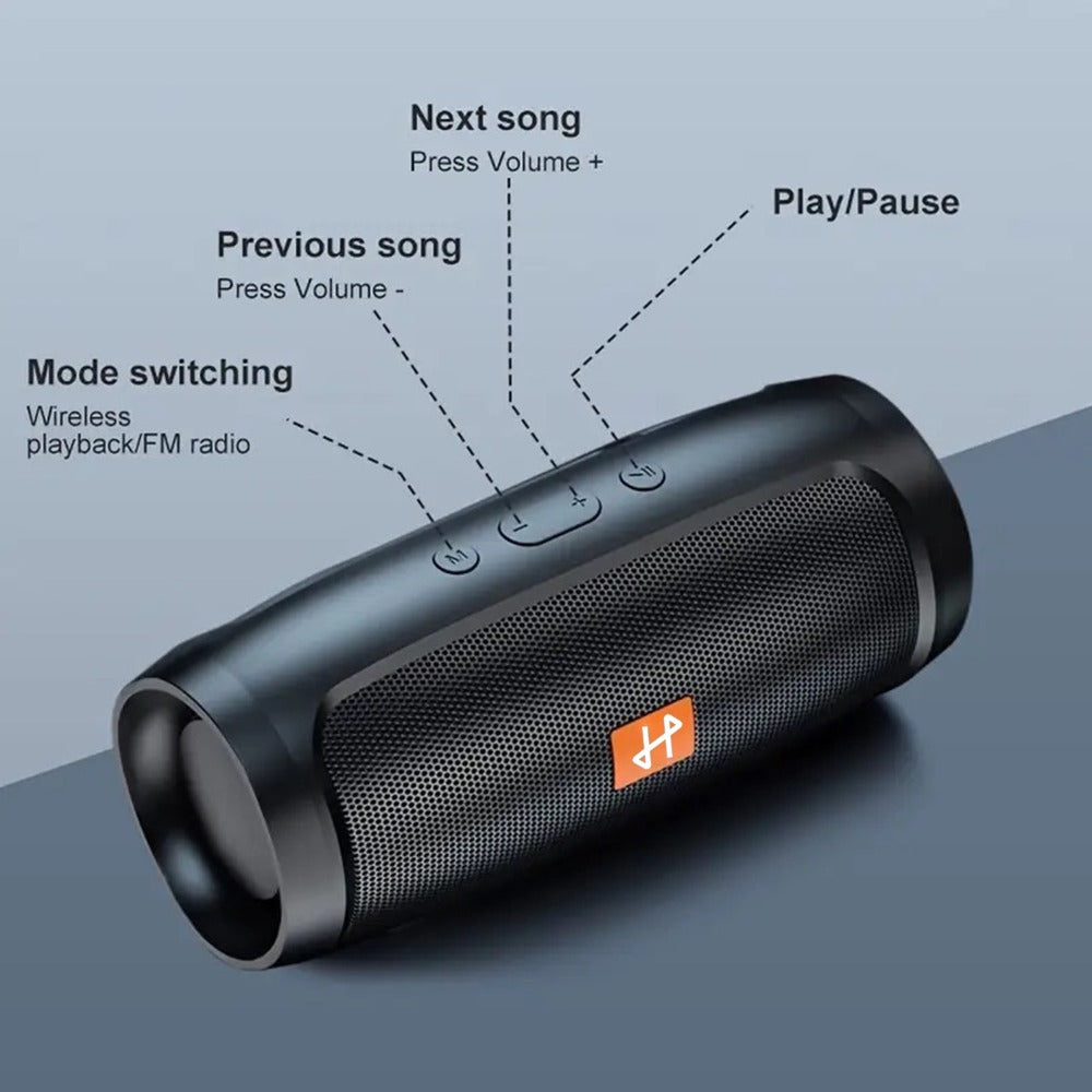 Compact Wireless Bluetooth Speaker Stereo Sound USB Rechargeable Lithium Battery Multiple Colors Portable Mini Speaker for Smartphone Tablet Travel Home Outdoor