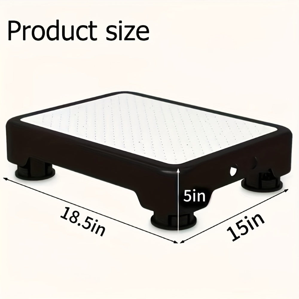 Step Stool Anti-Slip Heavy Duty – Portable Mobile Stepping Stool with Textured Non-Slip Surface & Sturdy Base | Indoor Outdoor Use for Elderly, Bathroom, Toilet, Stairs & Standing Assistance