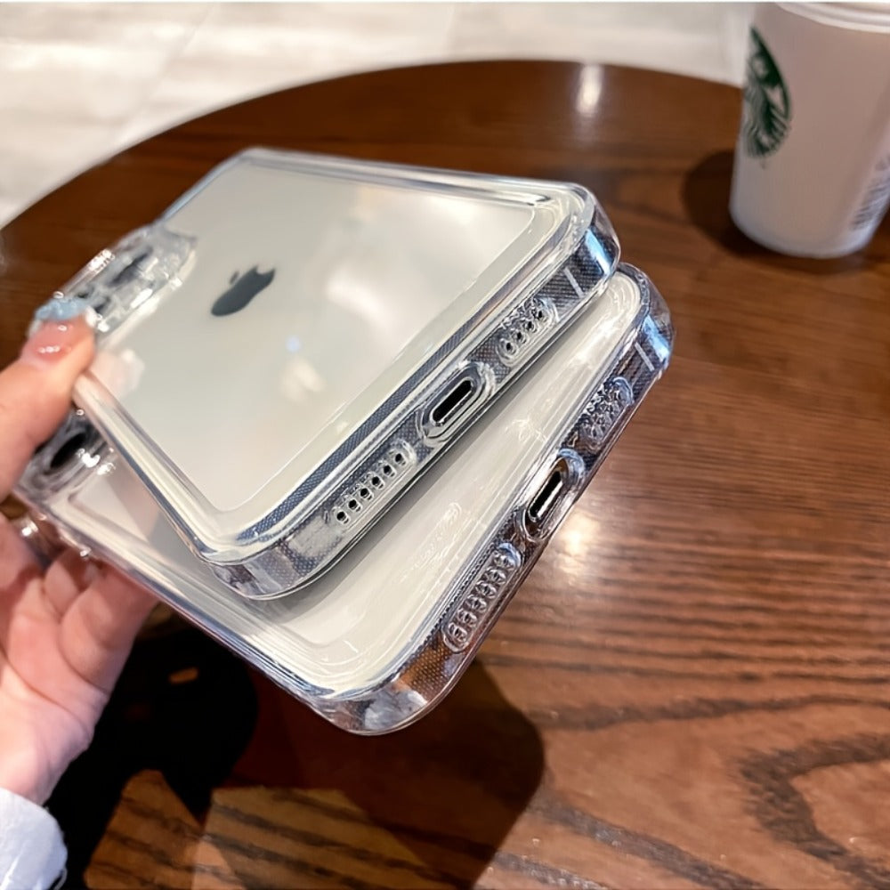 5-Pack Clear Shockproof iPhone Case Bundle Transparent Anti-Drop TPU Cover for iPhone 16 15 14 13 12 11 X XS Pro Max Plus – Value Pack for Family Men Women Kids Seniors