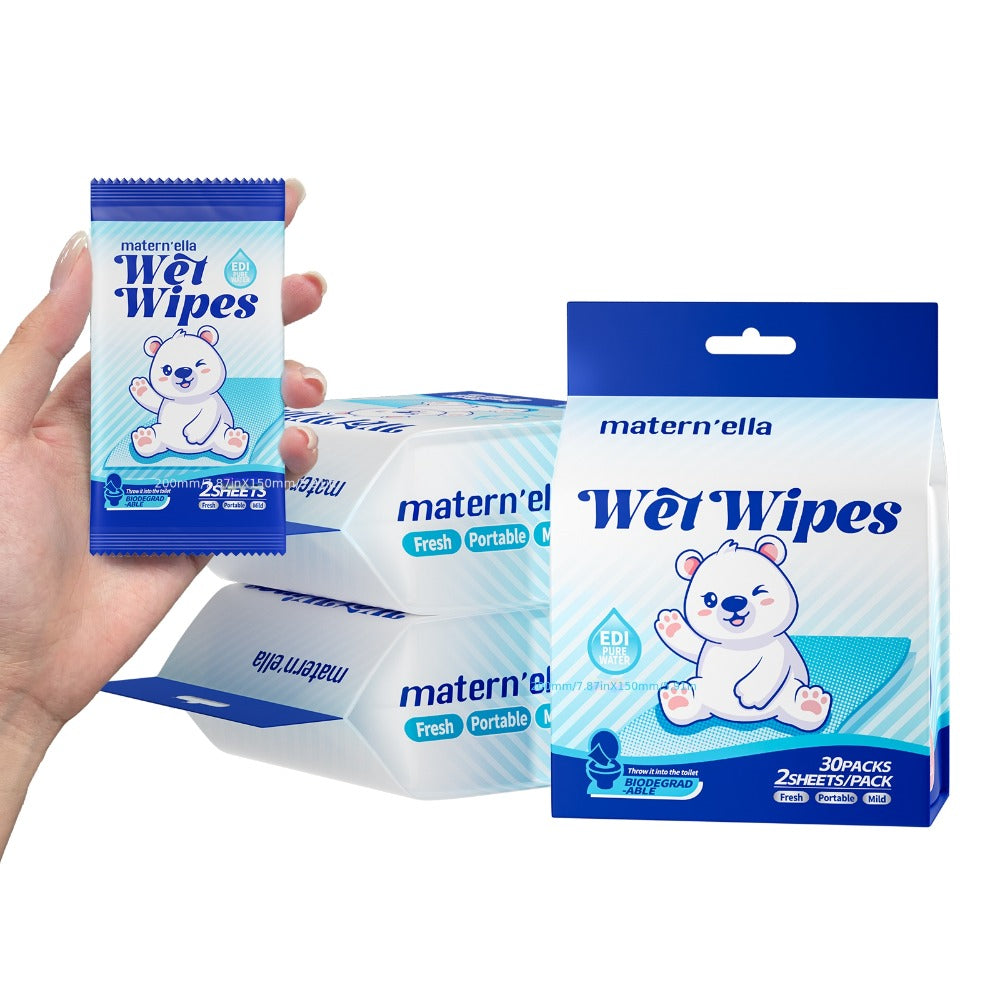 Flushable Wet Wipes for Adults with Probiotics – Plant-Based Fibers, Fragrance Free, Sewer Safe, Soft & Thick Disposable Butt Wipes, Travel & Camping Must-Have, for Incontinence & Personal Care (3/5/6/8 Packs)
