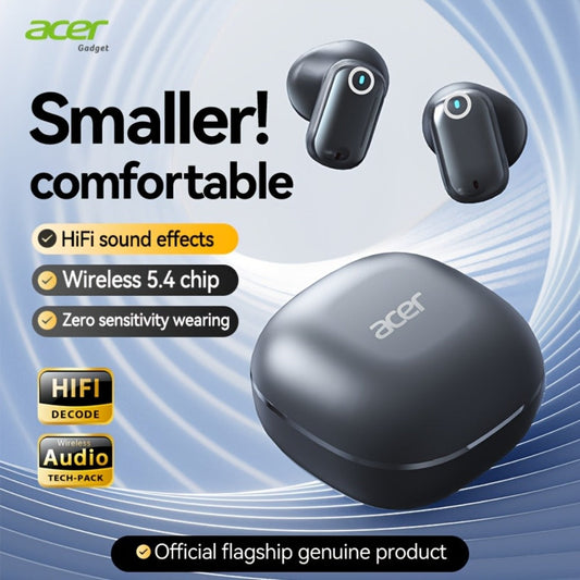 Acer OHR501 Dolby Surround Sound Wireless Earbuds Bluetooth 5.4 Semi-In-Ear TWS Intelligent Noise Cancellation Fingerprint Touch Control Ultra-Low Latency Type-C Fast Charging 8 Colors
