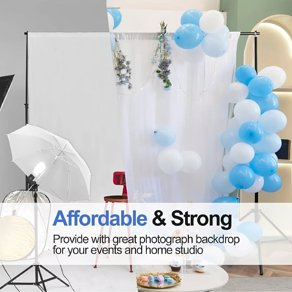 Balloon Projector Backdrop Stand 10x7Ft Adjustable with Carrying Bag, Background Support System for Photography, Events, Weddings, Party Decoration & Projector Display