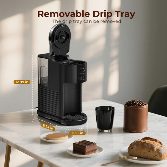 Programmable Coffee Maker with 24-Hour Timer, Black and 5-Cup Black Options