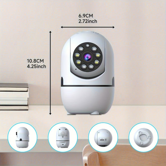 Indoor Security Camera with Pan-Tilt Control, Alexa & Dual-Band WiFi