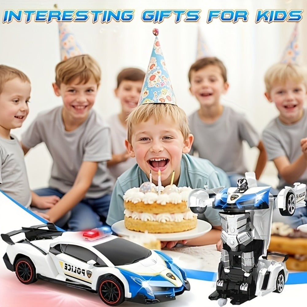 1:18 Transforming RC Car Robot with 360° Drift, Two Racing Styles