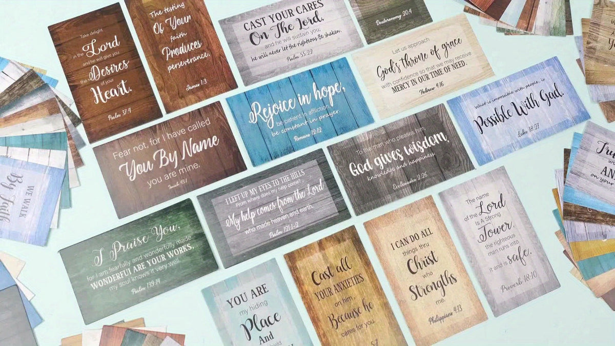 Bible Verse Cards 240 Pcs Bulk – Full Scripture Mini Prayer & Inspirational Quote Cards for Women Men Students, Christian Religious Gift for Easter Christmas Baptism Graduation Sunday School Daily Devotional