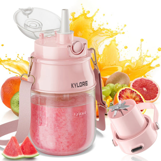 Personal Blender, USB-C Rechargeable 27 oz with Strap and Pack Options