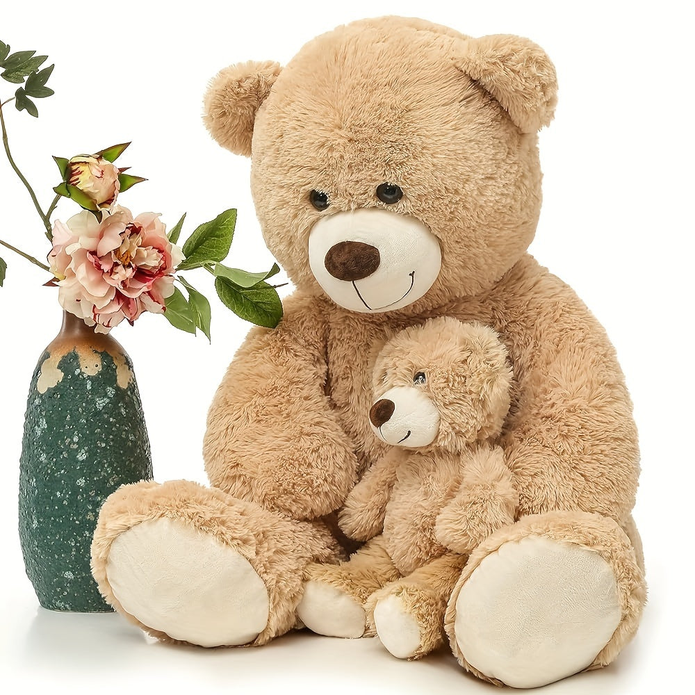 Mommy and Baby Teddy Bear Set, Two Plush Bears