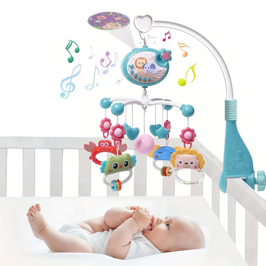 Musical Crib Mobile with Lights and Projection in Owl, Star or Penguin Styles