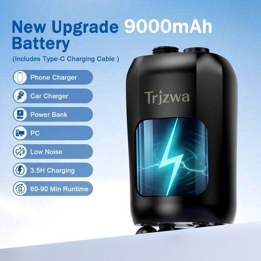 Portable Camping Shower with 9000mAh Battery, Digital Display and Folding Bucket