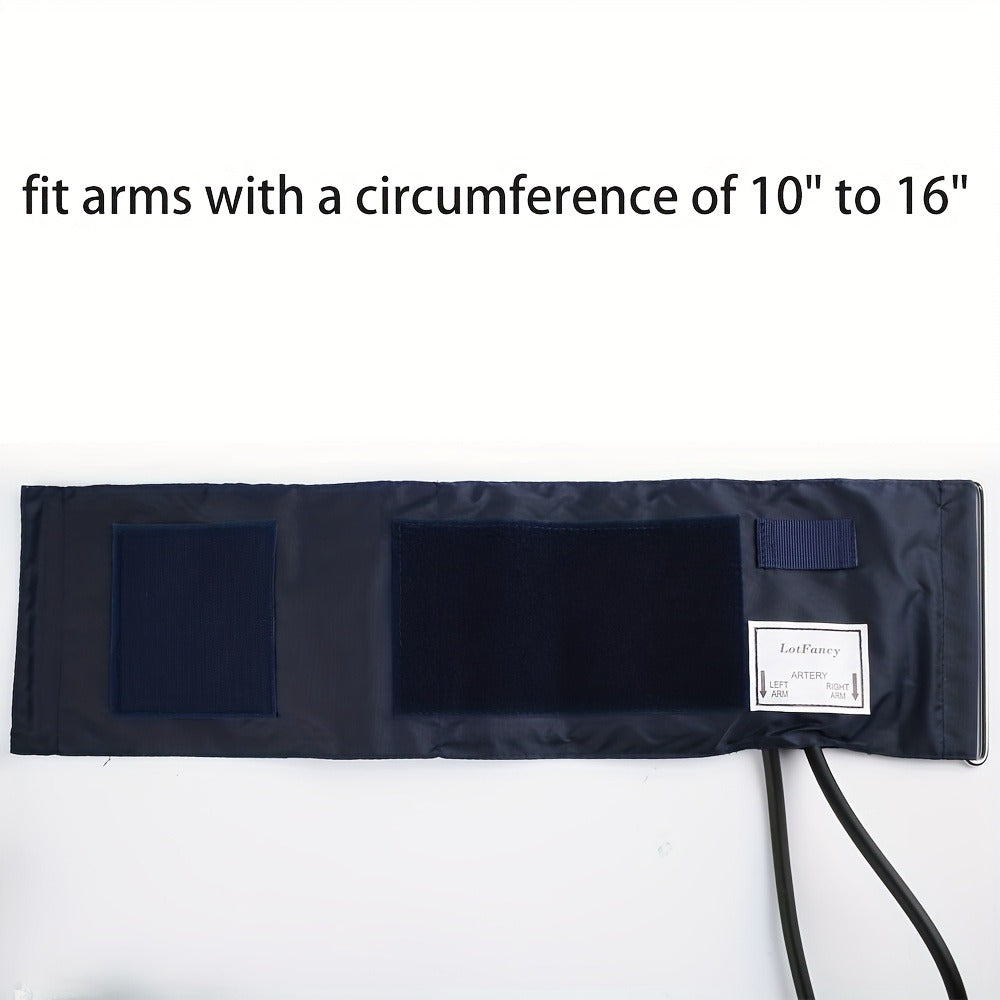 Aneroid Sphygmomanometer with Stethoscope Kit - Professional Manual Blood Pressure Monitor, Adult BP Cuff 10"-16", Aluminum Alloy Gauge 300mmHg ±3mmHg Accuracy, Carrying Case Included, No Battery Needed