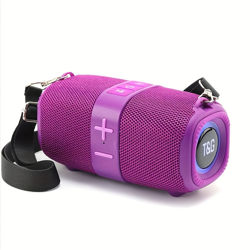 TG667 Compact Portable Outdoor Bluetooth Speaker USB TF FM Radio Type-C Charging Wireless Music Player for Phone Tablet Camping Travel Party