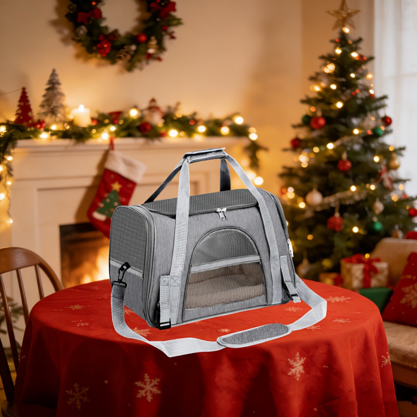 Foldable Cat Carrier Backpack | Airline Approved Collapsible Pet Travel Bag for Cats & Dogs, Spacious Ventilated Design, Anti-Escape Secure Zipper, Car-Friendly Breathable Cage, 6 Colors Available