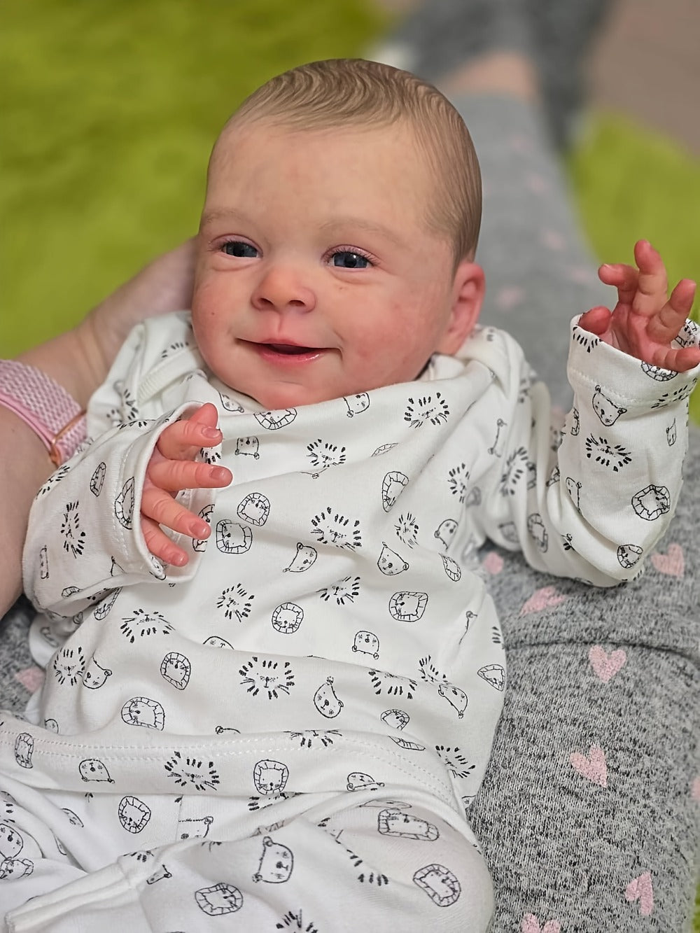 19-Inch Cloth Body Reborn Baby Doll with Vinyl Limbs and Accessories