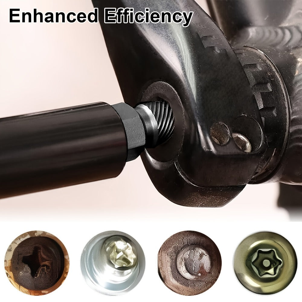 Screw Extractor Set 10pcs, 1/8" to 13/32" Broken Bolt Extractor Kit, Left-Handed Alloy Steel Nut & Stud Remover Tool for Stripped Screws, Bolts, Threaded Pipes & Fittings