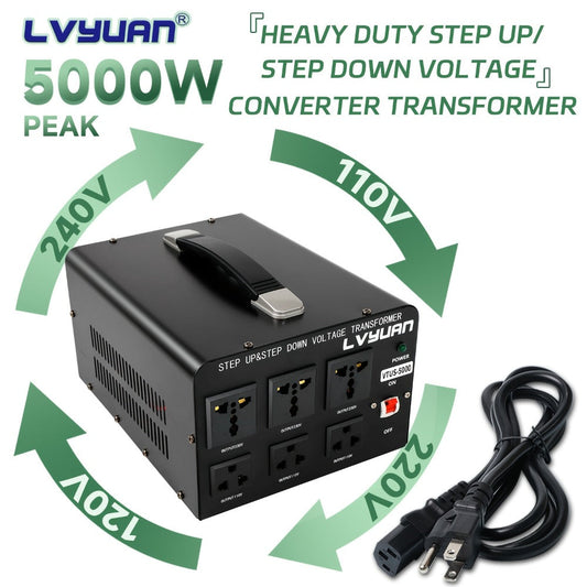 Voltage Converter Transformer, 110V to 220V Step Up and Step Down