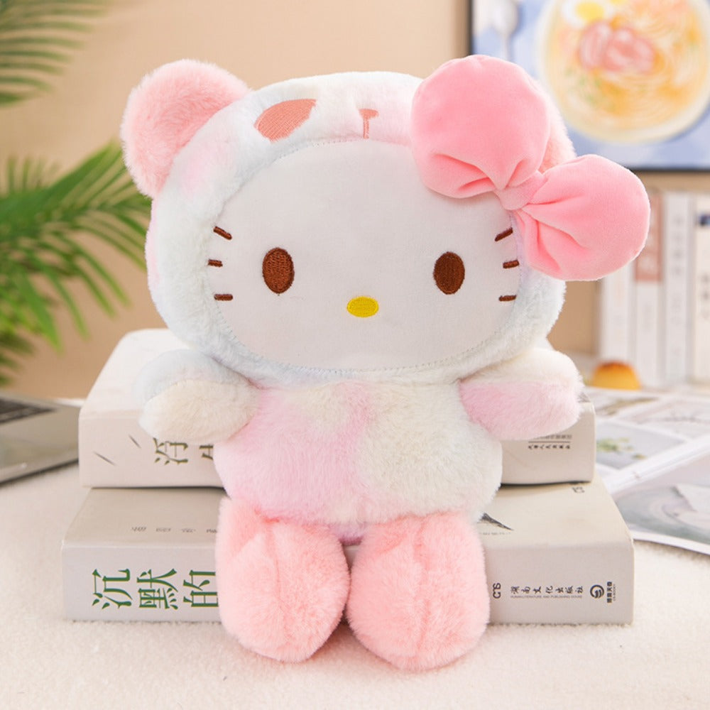 Tie-Dye Character Plush Toy with Four Selectable Styles for Display