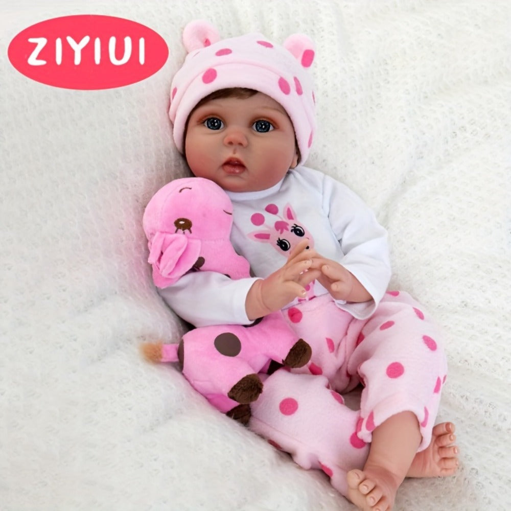 ZIYIUI 19.69-Inch Reborn Baby Doll with Soft Body and Accessories
