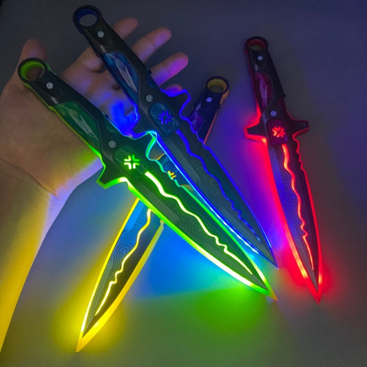 LED Light-Up Katana Toy Sword, 11.8-Inch Cosplay Prop in Four Colors