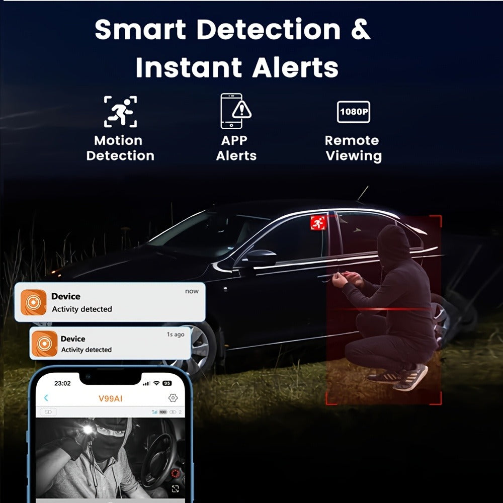No WiFi Security Camera 3 Pack with Built-In Hotspot – 1080P Motion Detection, Audio Recording, Cloud & SD Card Storage, USB Plug-In Power, Easy Install, Real-Time Close Range Viewing System