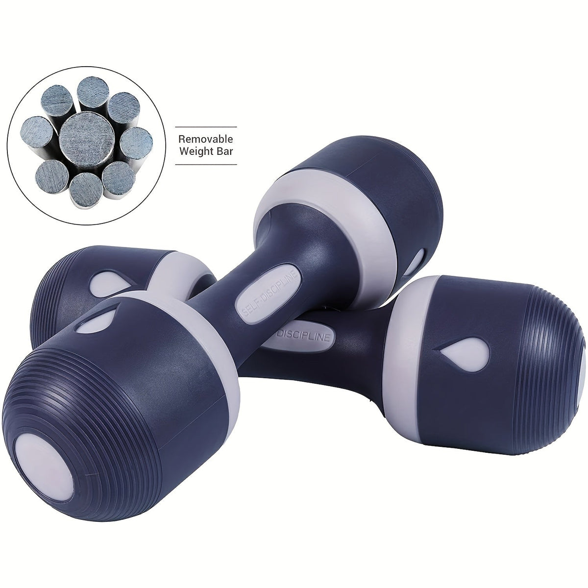 Neoprene Dumbbell Pair with Non-Slip Grip – Versatile All-in-One Weights for Home, Gym & Office – Full Body Workout Dumbbells, Easy Storage, Black or Pink