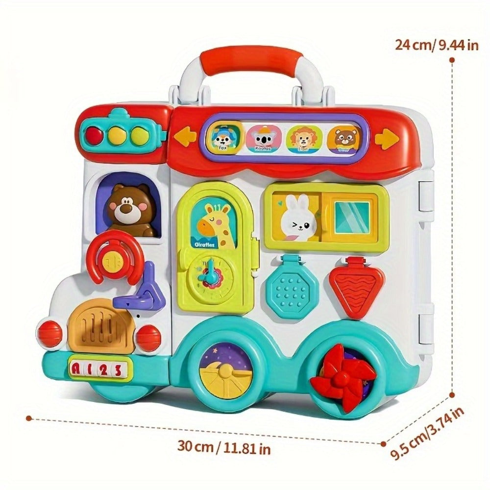 Montessori Busy Board for Toddlers 1-3 — 54-in-1 Sensory Activity Board with Zippers Buckles Locks, Fine Motor Skills Learning Toy for Boys Girls Ages 18 Months+, Birthday Christmas Gift