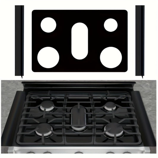 Gas Stove Burner Cover Mat, 5-Hole Nonstick Design, 16.5 × 24.75 Inches