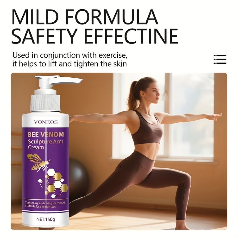 Body Firming Cream Bee Venom Sculpture Tightening Lifting — Moisturizing Anti-Sagging Anti-Aging for Arms Abdomen Thighs Buttocks Skin Elasticity Fast-Acting Women 1pc 2pcs