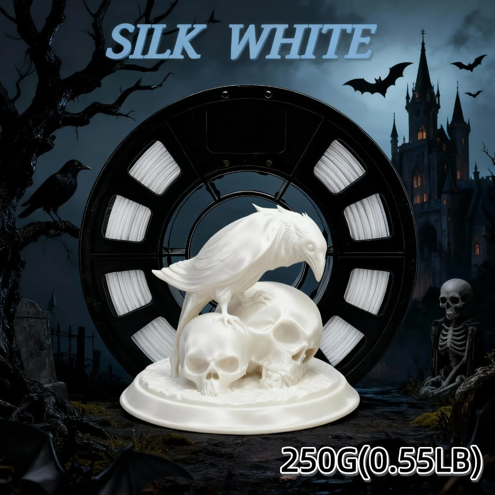 Silk PLA Filament 250g 12 Colors 1.75mm ±0.02mm – Silk Metallic Transparent & Solid Finish Options Vacuum Packed Beginner Friendly Wide FDM Compatibility for 3D Printers