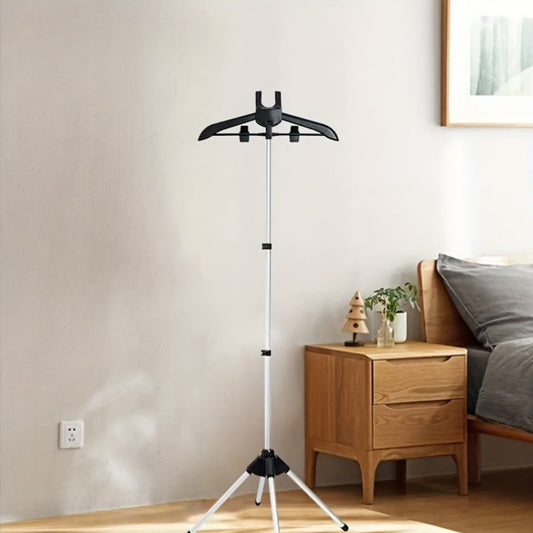 Clothes Drying Rack with Adjustable Height, Foldable Frame and 360° Rotating Arm