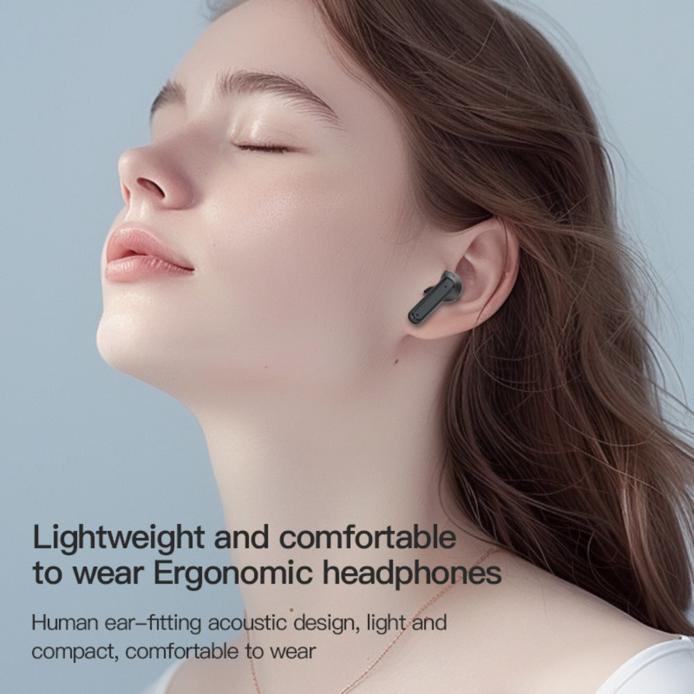 Touchscreen ANC Wireless Earbuds Full-Color Display – Noise Cancelling In-Ear with Charging Case for Sports Gaming Business – Gift for Men Women Compatible with iOS Android