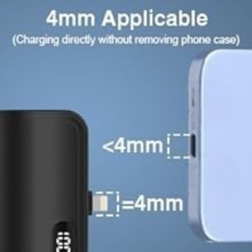 6000mAh 3-in-1 Mini Power Bank with Built-In USB-C & Lightning Cables, 22.5W Fast Charging Portable Charger LCD Display & Phone Stand, Compatible with iPhone Android USB-C Devices – Light Pink Black 2026