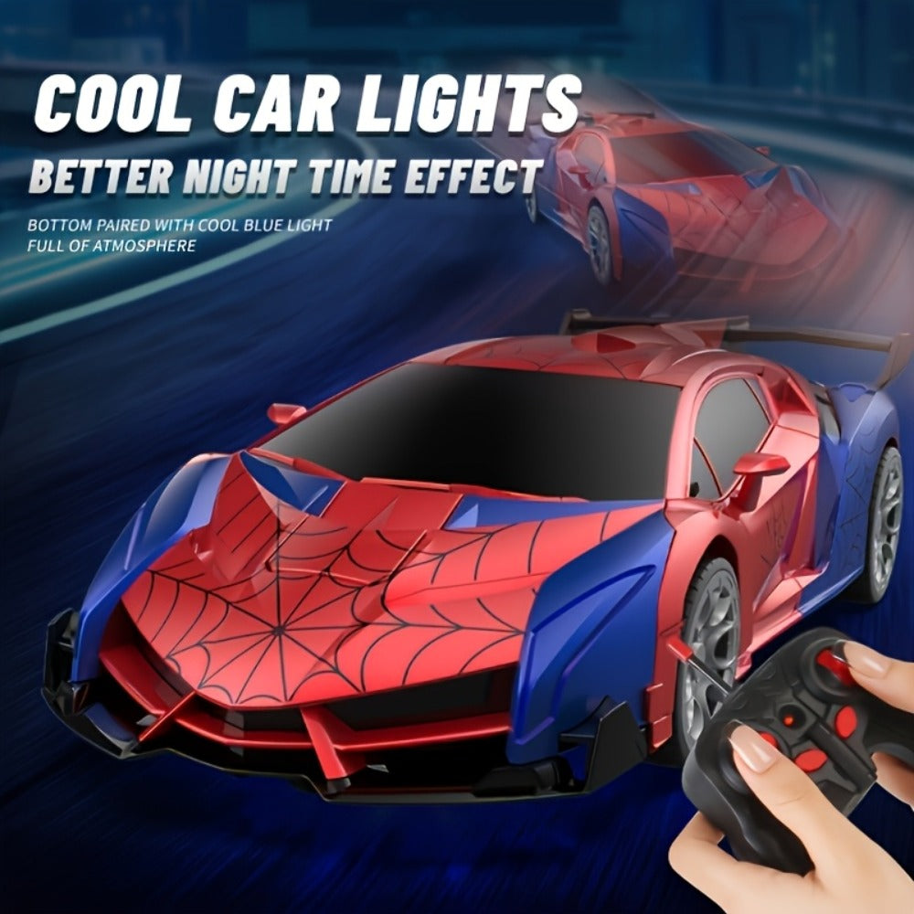 Transforming Robot RC Car, 1:18 Scale, One-Button Transform, LED Lights