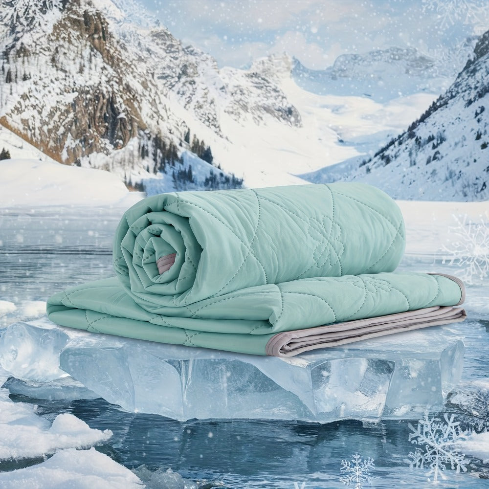 Ultrasonic Embossed Cooling Blanket – 100% Polyester Summer Throw, Breathable Lightweight for Hot Sleepers, Machine Washable, 6 Colors