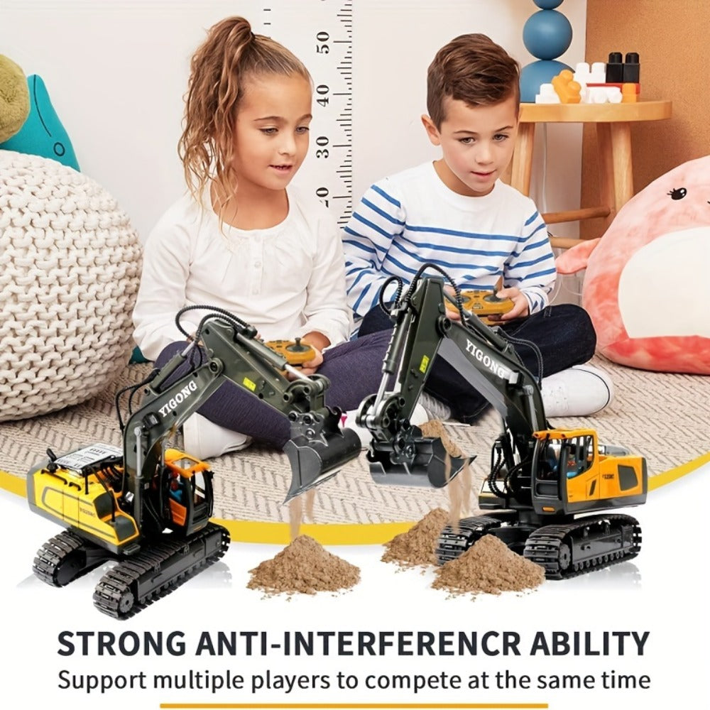 RC Construction Vehicle Toy with Excavator and Multi-Vehicle Options