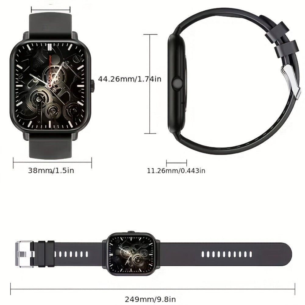 AI Translation Smart Glasses and Smartwatch Set 2026 Real-Time Multi-Language Photo Translation Built-In Mic Speaker Calling Music Full Touch Wearable Tech Bundle Men Women Black Pink Silver