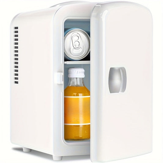 Skincare Mini Fridge, 1.06-Gallon Portable Personal Refrigerator in White or Black