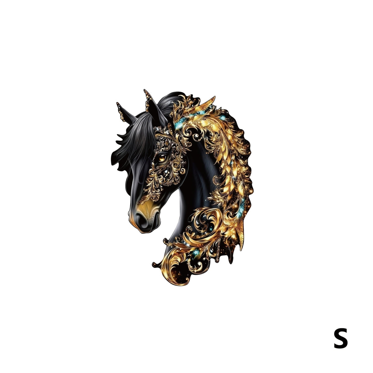Horse-Shaped Jigsaw Puzzle in Mixed Colors, Three Size Options