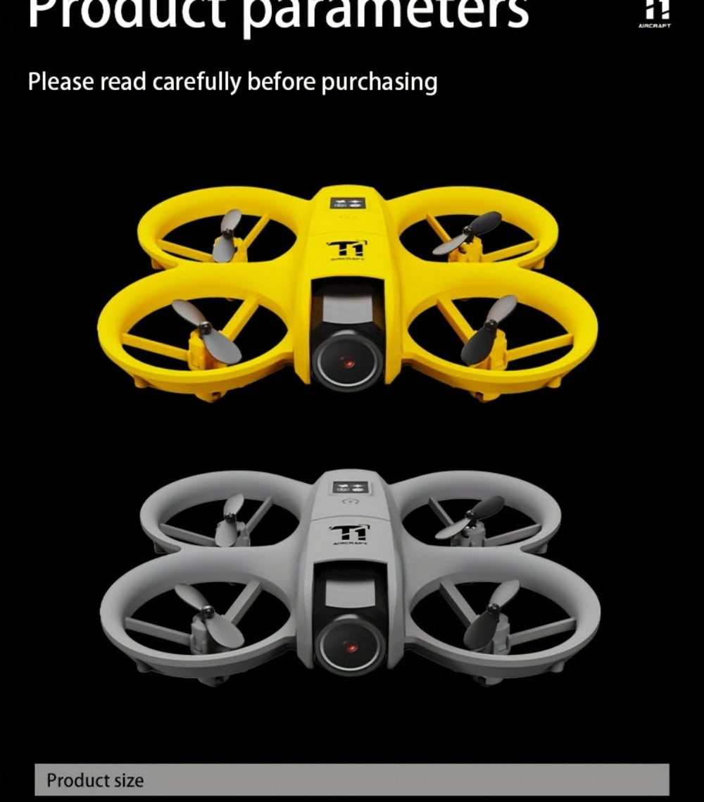 Mini 4K FPV Drone 180° Rotating Dual Camera Optical Flow Positioning Dual Batteries 360° Flip One-Key Takeoff Anti-Shake | RC Quadcopter Toy for Beginners Boys Girls Kids | Birthday Christmas Gift