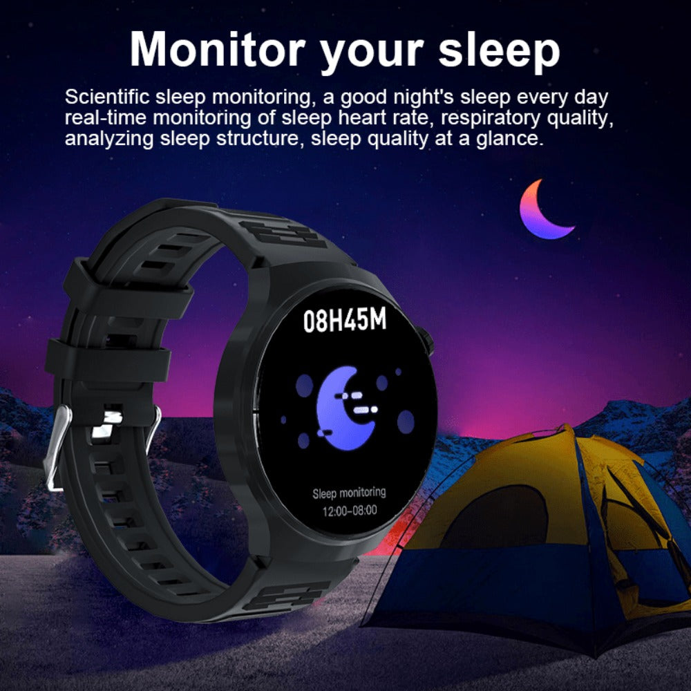 OLED Smartwatch 2.01 Inch Round Screen 95% Screen Ratio Fitness Tracker Running Cycling Walking Step Counter Music Control 300mAh Battery Lightweight Silicone Band Men Women 7 Styles Black Gray 2026