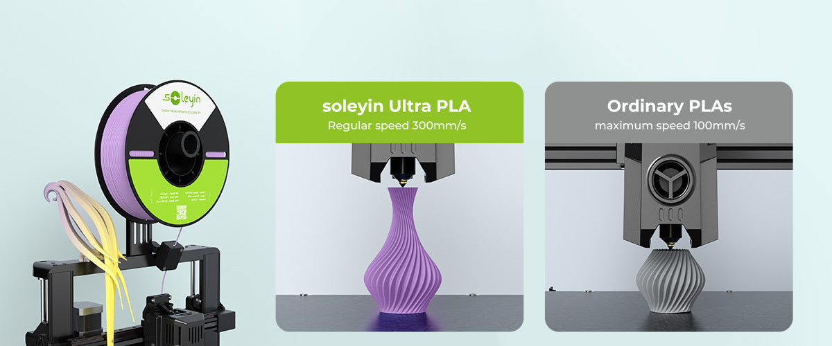 600mm/s High-Speed PLA Filament 1.75mm 1kg – Ultra Precision ±0.02mm Fast 3D Printing Filament 2.2lb Full Spool for FDM 3D Printers | Bambu Lab Creality K1 Prusa Anycubic Compatible Speed PLA