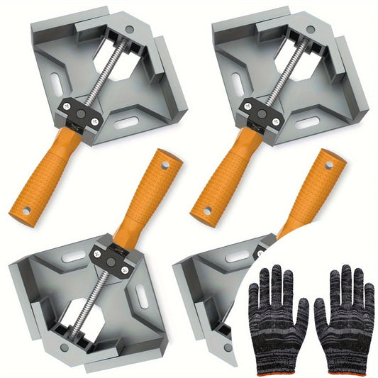 Right Angle Woodworking Clamps with Adjustable Swing Jaws, 2- or 4-Piece Sets