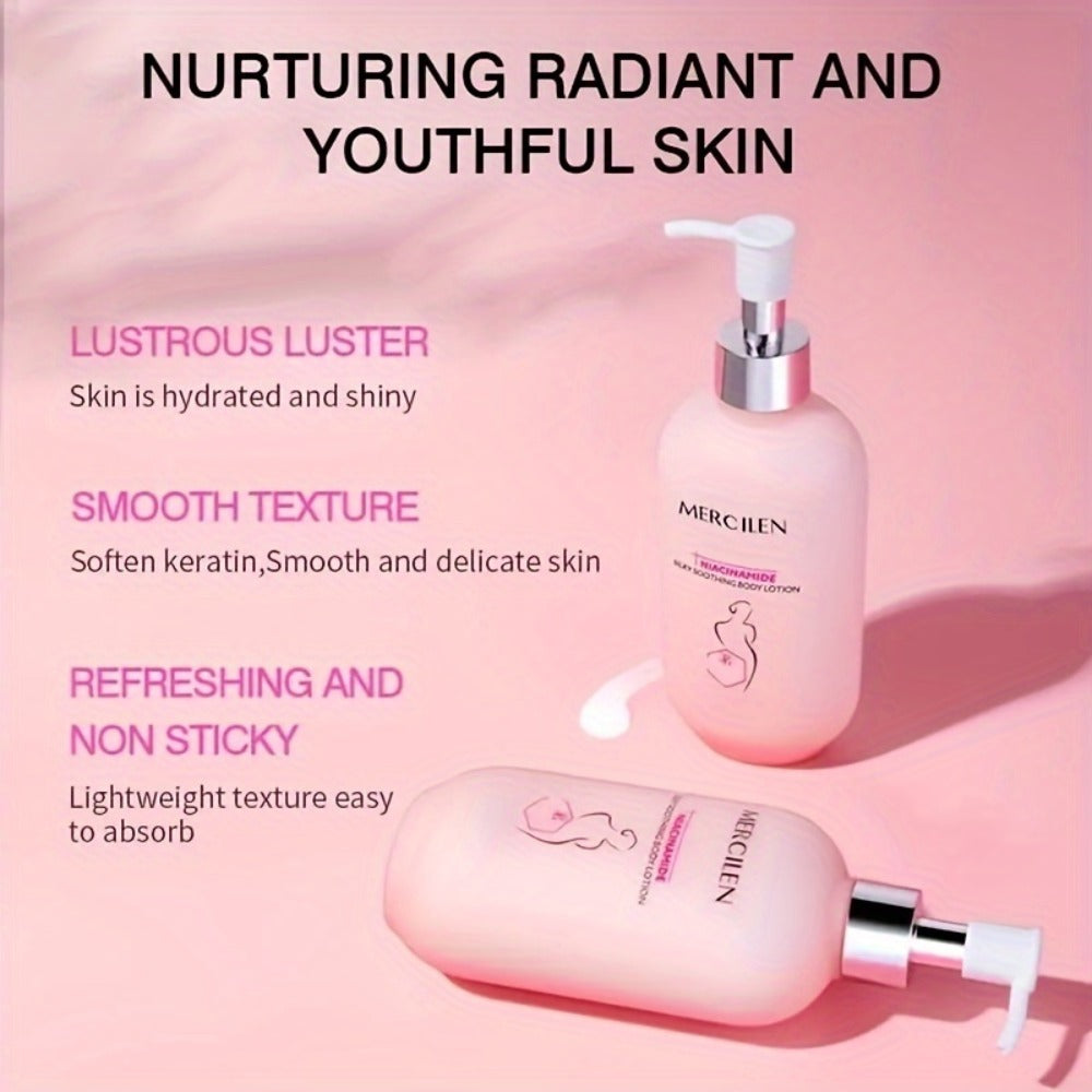 Niacinamide Body Lotion 8.45oz – Silky Moisturizing Formula Deep Hydration Brightening Smooth Skin Feel Lightweight Non-Greasy All Skin Types Daily Body Moisturizer Vitamin B3 250ml