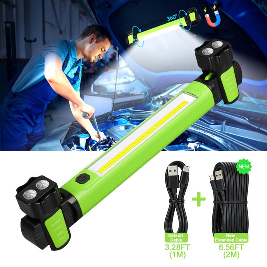 LED Work Light, 2,500 Lumens with 5,200mAh Battery, Magnetic Base and Hooks