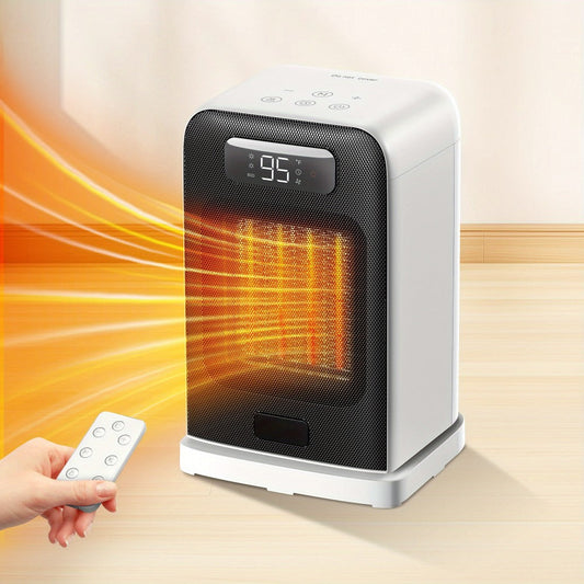 Ceramic Space Heater 1500W with 4 Modes and Adjustable Thermostat - White