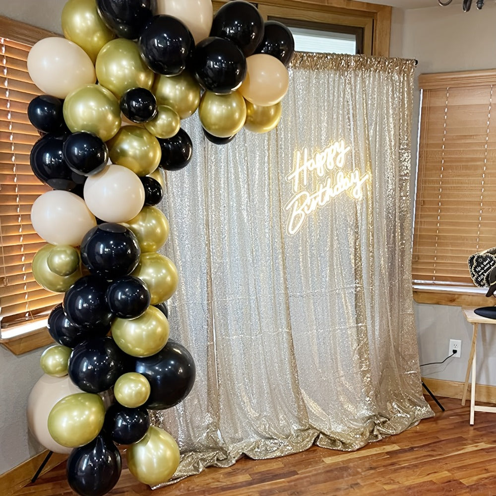 Sequin Backdrop Curtains 2FTx8FT Glitter Photography Background Panels for Party Wedding Birthday Stage Decoration Gold Yellow Shimmer Curtain Set 4 6 10 Panels Available